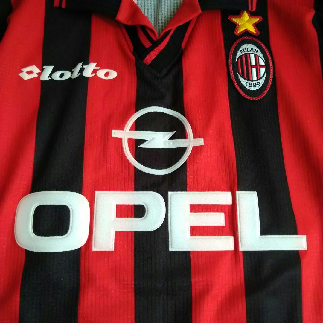 【美品】ACミラン Lotto ユニフォーム ３番 マルディーニ opel
