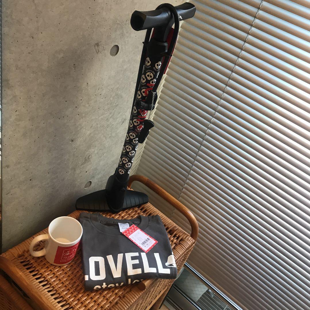 lovell ロゴ入り超レア非売品の自転車空気入れ点セット