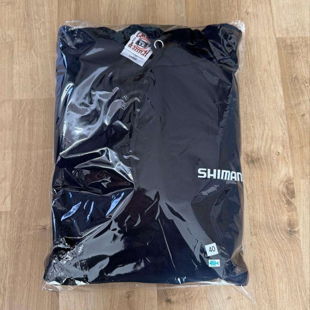 2026 釣りフェス 横浜 SHIMANO ネイビー パーカー LARGE