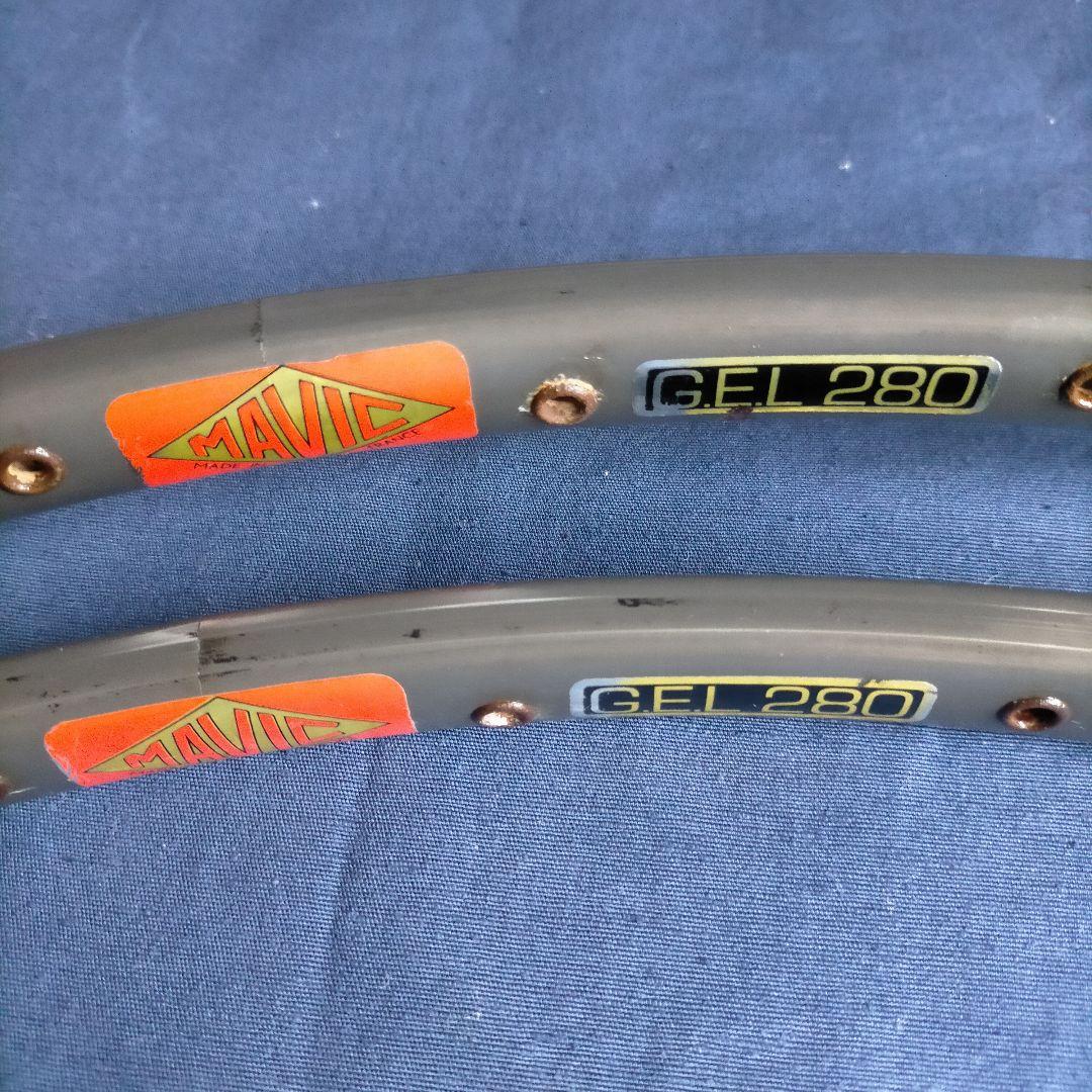 【80s☆フランス製】MAVIC G.E.L280 ガンメタ 32h