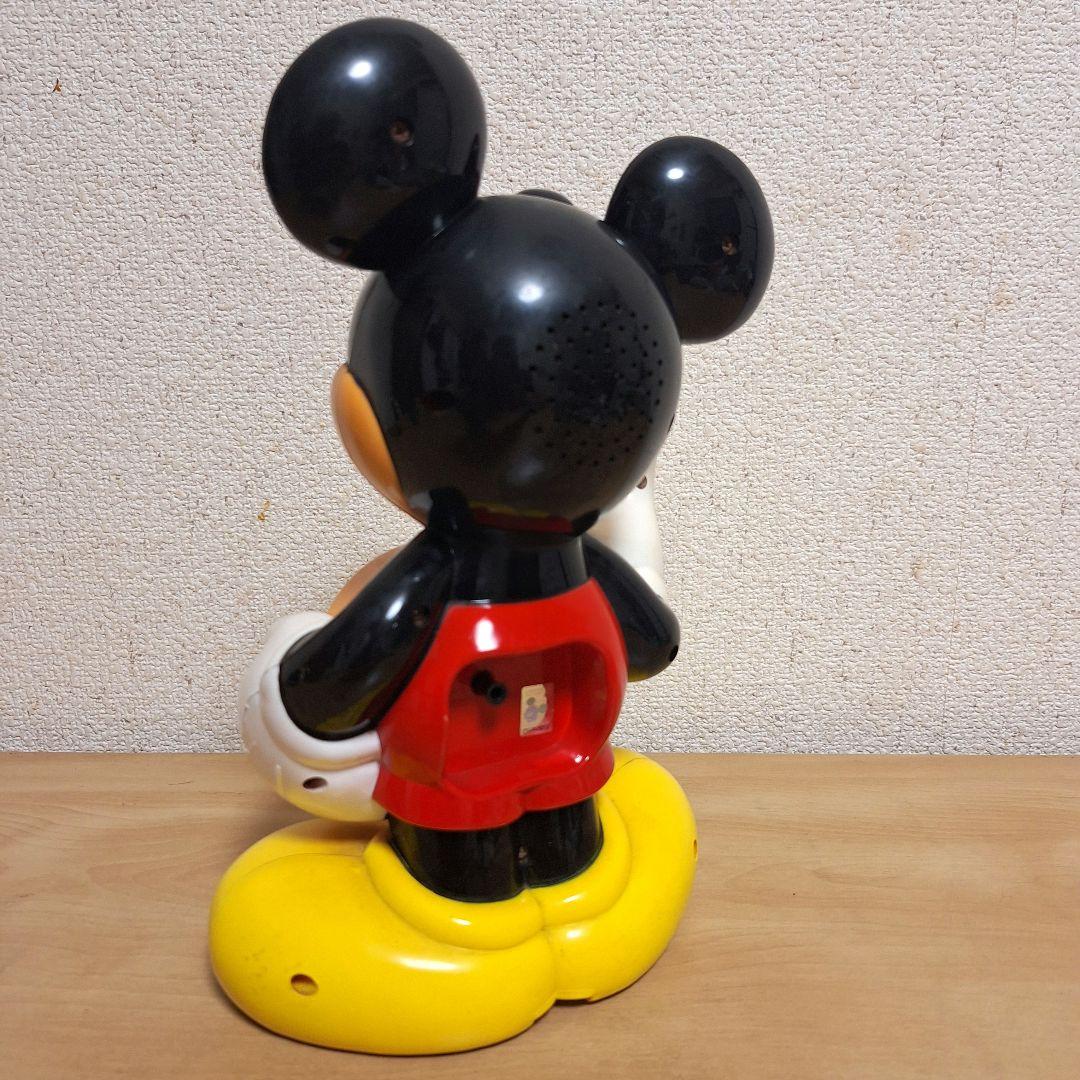 ミッキーマウス 目覚まし時計　置き時計　ディズニー　昭和レトロ　置き時計　動作品