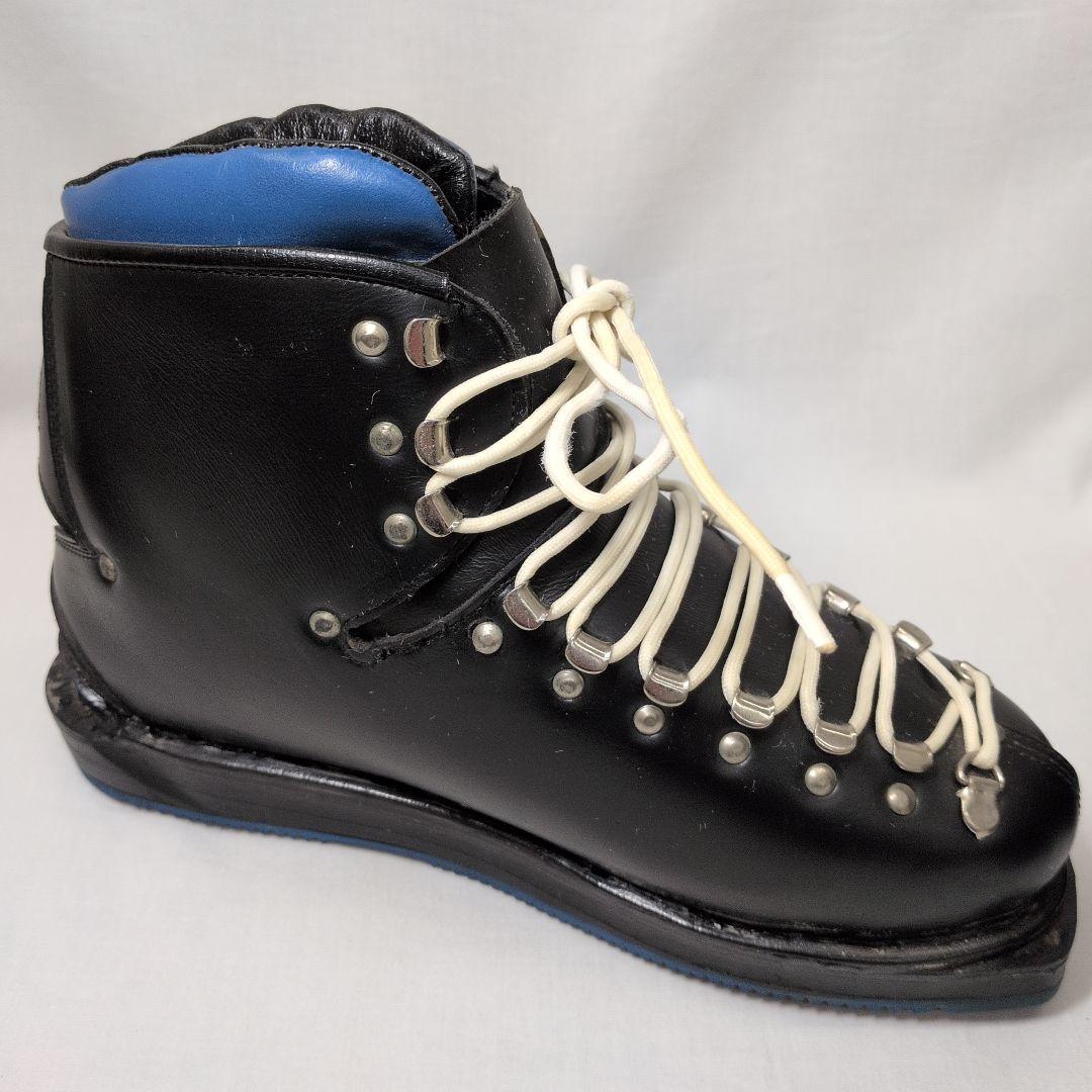 昭和レトロ 牛革手作りスキー靴 未使用品 アンティーク