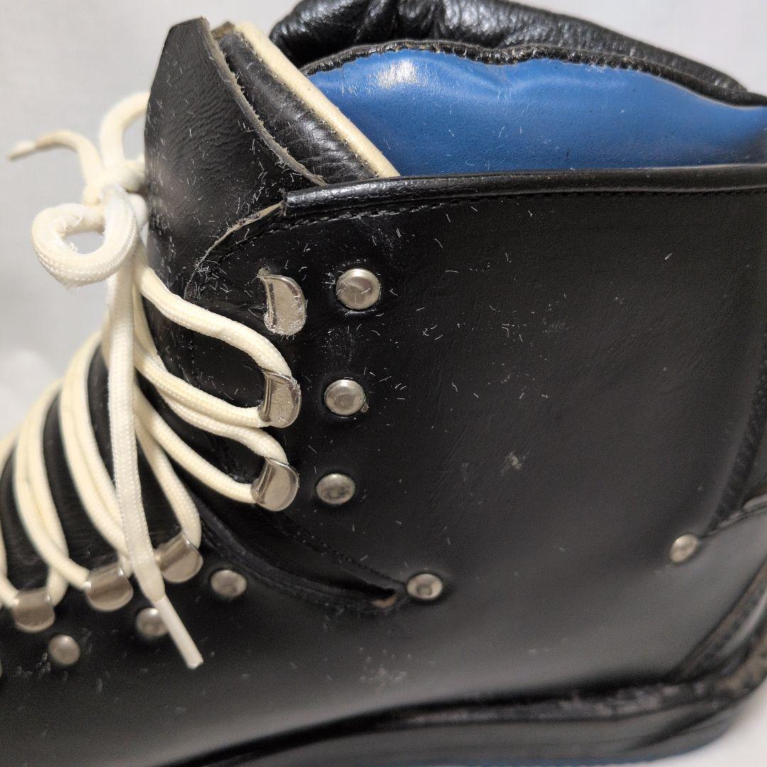 昭和レトロ 牛革手作りスキー靴 未使用品 アンティーク