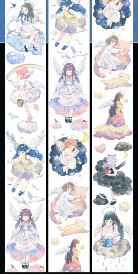 云中歌 海外 マスキングテープ PET マステ 苜暖 人物 3100円