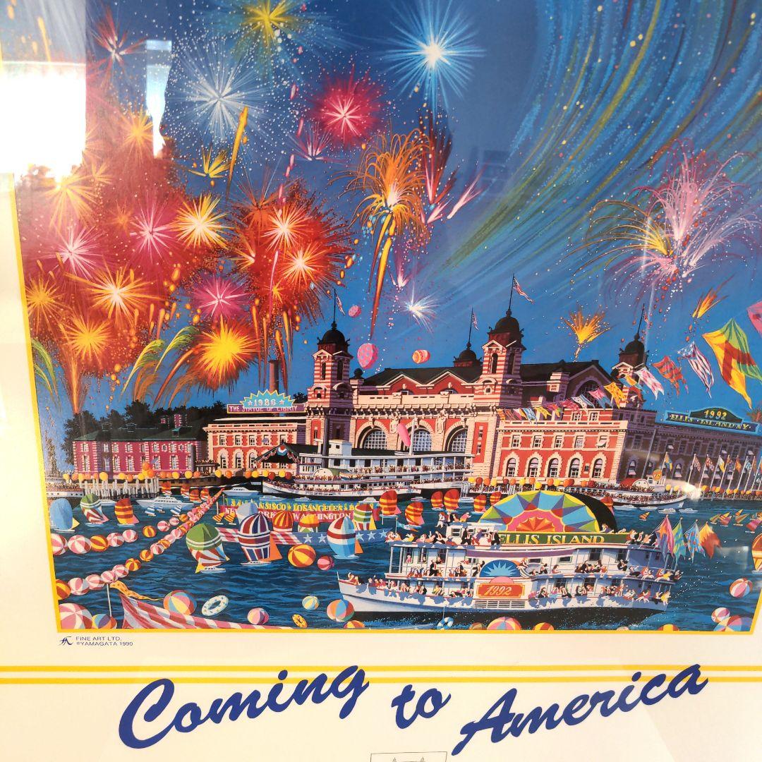 ヒロヤマガタ　大型　Coming to America ポスターアート