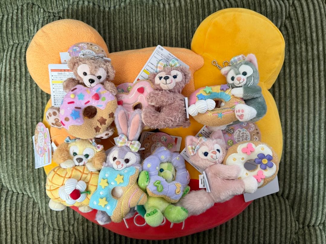 タグ付き新品ダッフィー　ぬいバ7種+クリスマスぬいバ5種　12体セット　TDR