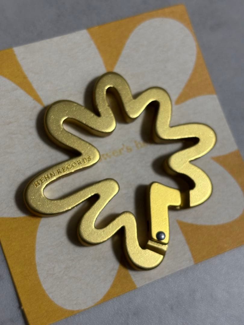 藤井風 花 カラビナ イエロー ゴールド