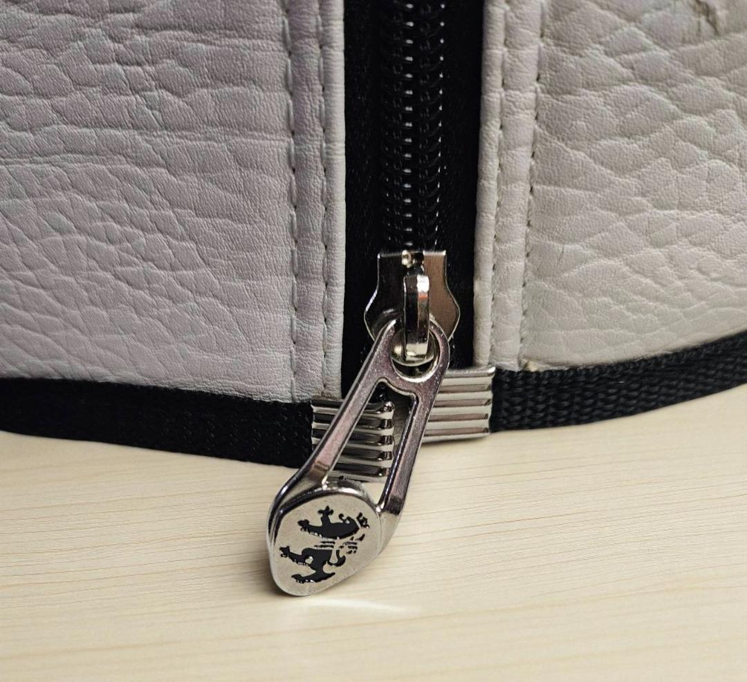 送料無料/美品　Admiral エナメル大型ゴルフバッグ /ヘッドカバー付き