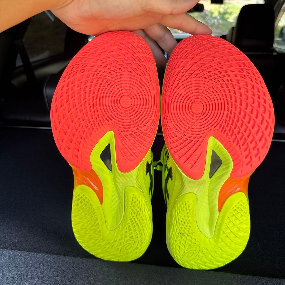 ASICS RISE 2 バレーボールシューズ 蛍光イエロー28センチ