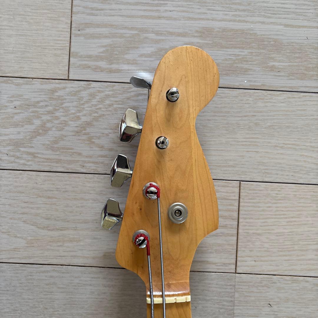 エレキベース ブラック アルダー製ケース付き