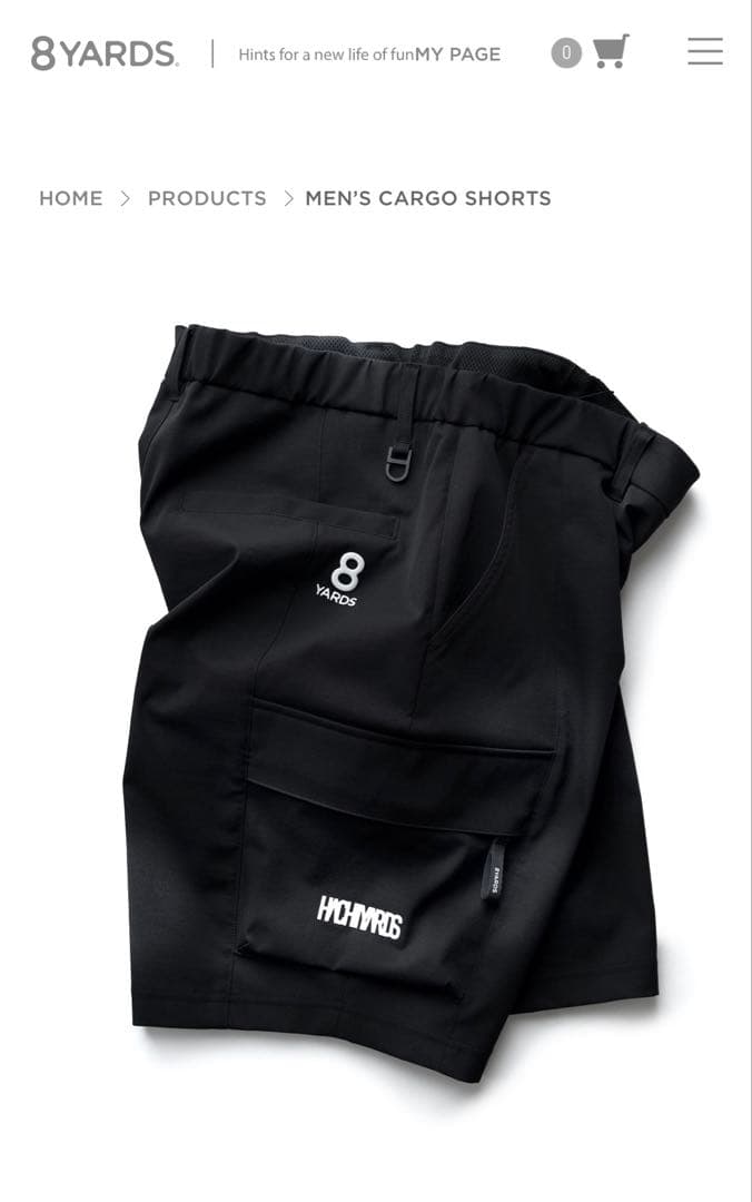 お値下げ！8YARDS 完売商品 men's初カーゴ ショートパンツ