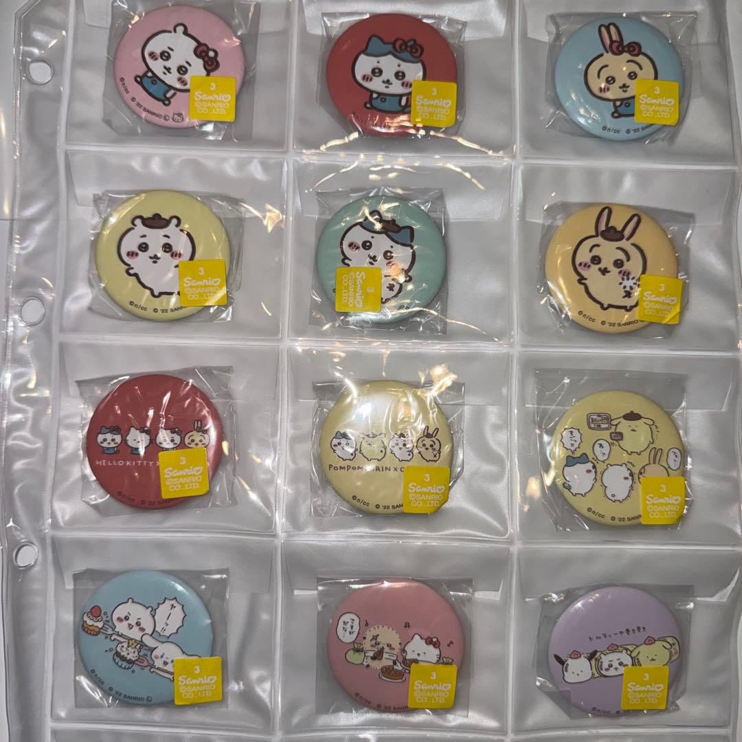 ちいかわ×サンリオキャラクターズ 缶バッジinカプセル 12個セット