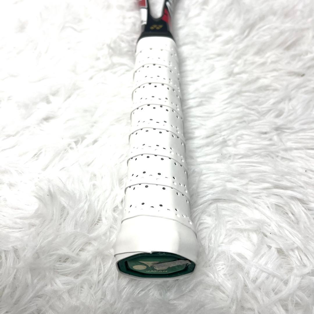 【美品】ヨネックス ナノフォース8v REV カスタムフィット ソフトテニス 赤
