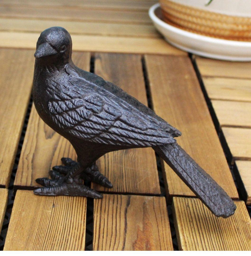 鉄器 小鳥 庭リビングテレビ棚 ワイン棚 玄関 本棚 装飾品 工芸品 置物
