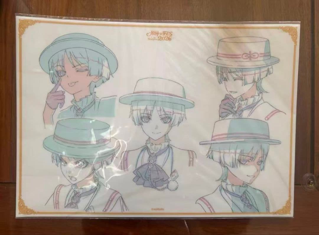 原神fes フェス vipチケット 特典PVCデスクマット 放浪者 原画