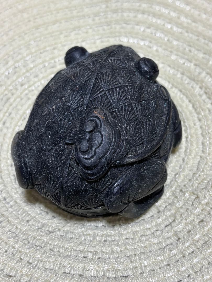 大明善徳関地　カエル　骨董品　置物　昭和レトロ