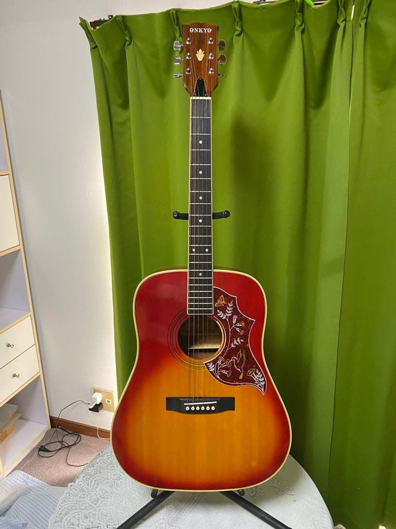 極上美品カントリーしようぜ！ハミングバードONKYOエレアコ音出し良好アコギも！