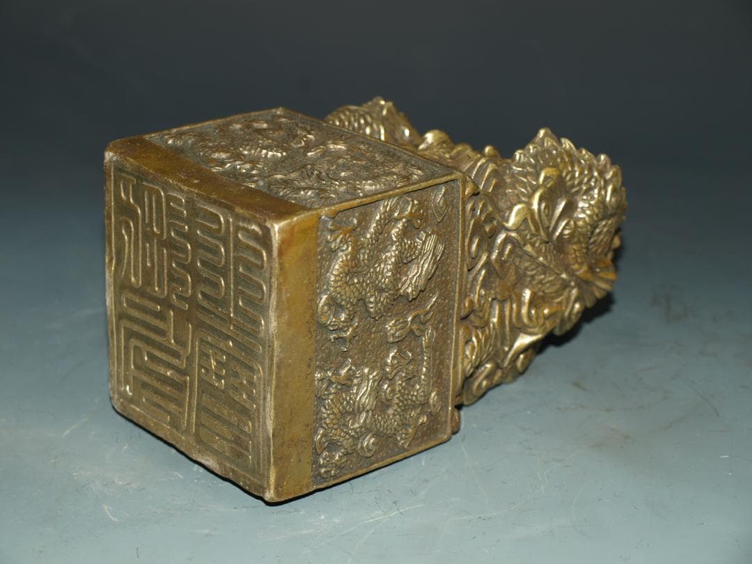 民間仕入れ品　中国清時代銅製の置き物※激安骨董品 N1137C11-3