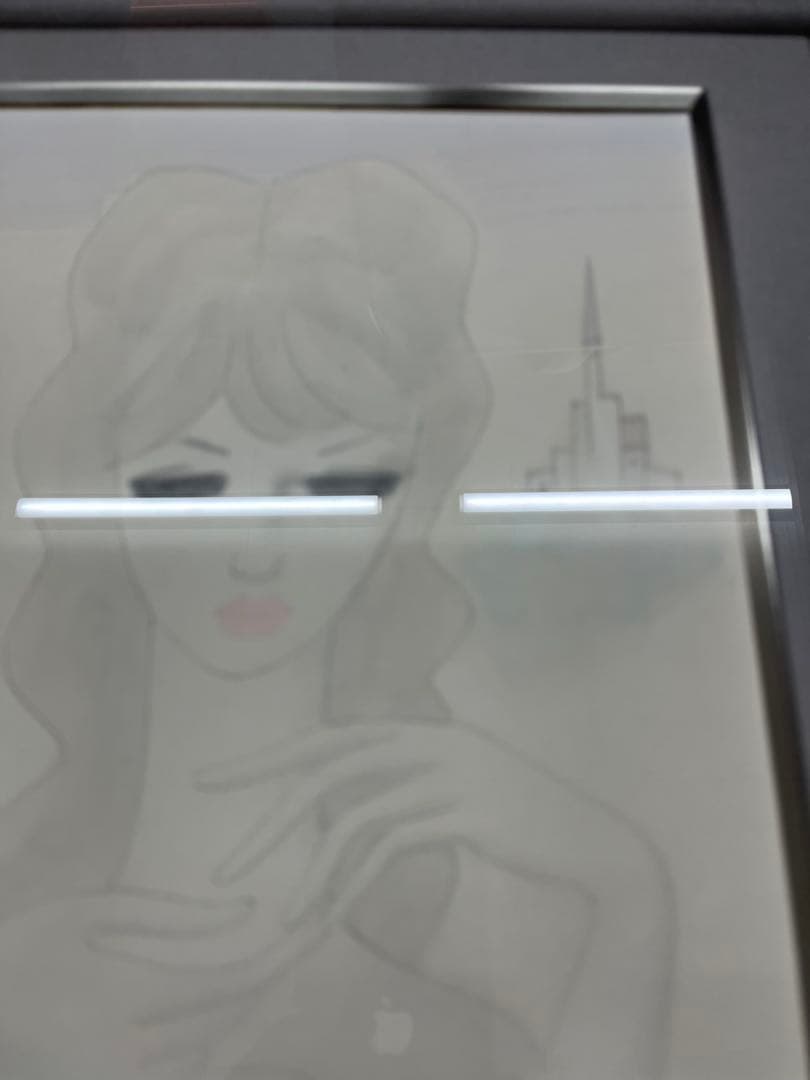 真作 東郷青児 絵画 水彩 直筆 額縁 鑑定書