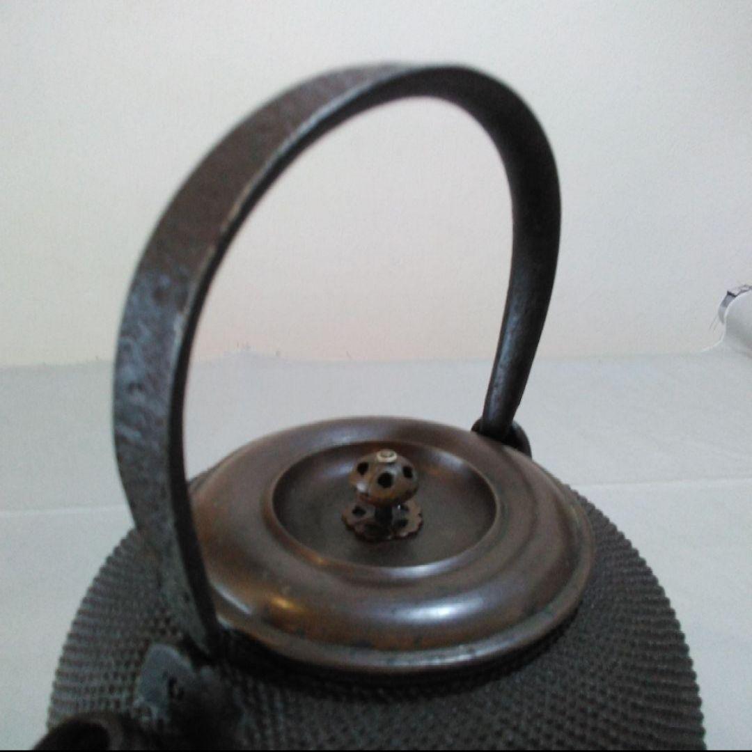 鉄瓶　▪　茶道具▪　鋳金仕上げ ▪　アンティーク　▪　美品
