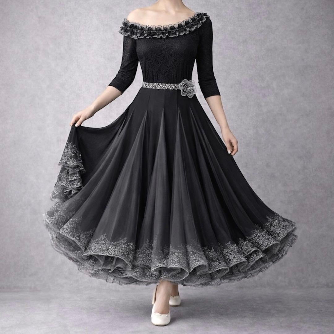 Chacott ／ DANCE［M］社交ダンス◎ビッグフリルワンショル