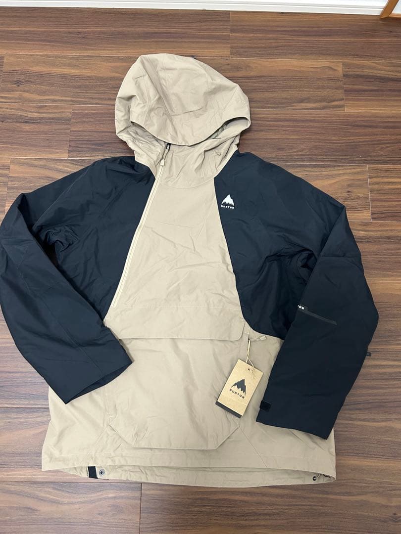 新品 バートン スノーボードウェア アノラック ジャケット メンズ L ベージュ