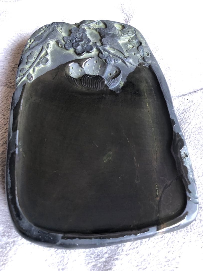 硯　すずり 喜上眉梢紋 端溪硯 文房四寶 書道用品 端渓硯