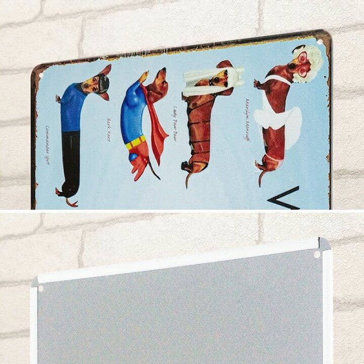 デザイン看板 A4】ダックスフント 犬c★ポスター絵かわいい雑貨ダックスフンド