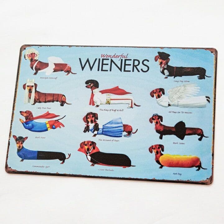 デザイン看板 A4】ダックスフント 犬c★ポスター絵かわいい雑貨ダックスフンド