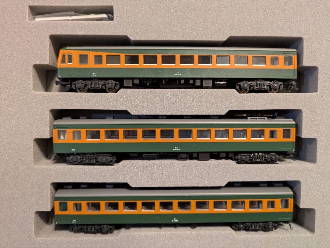 10-379 80系準急\"東海/比叡\"基本セット+10-380増結セットNゲージ