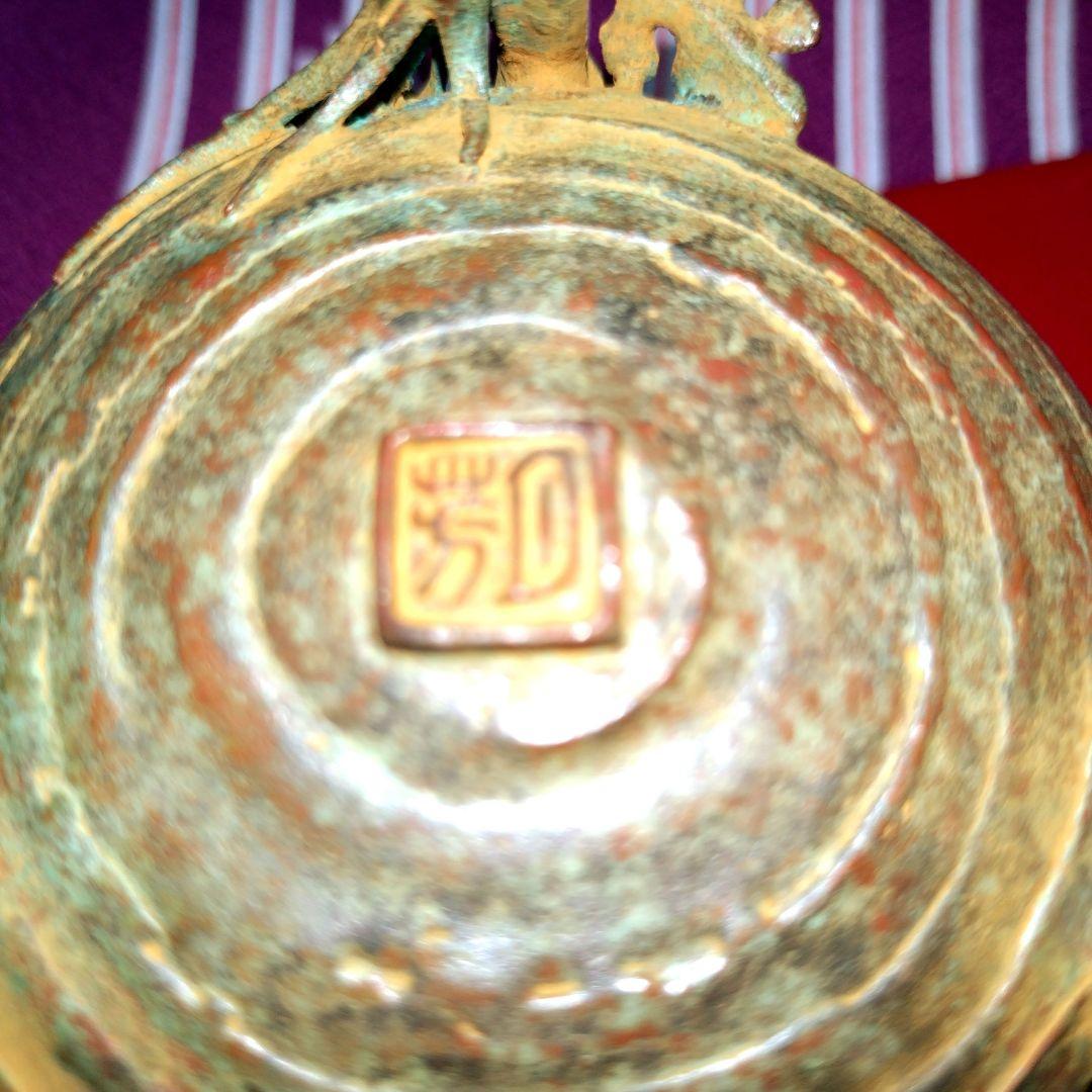 【user_c407e42bさん専用】高岡銅器 須賀月芳作 香炉 香炉灰付