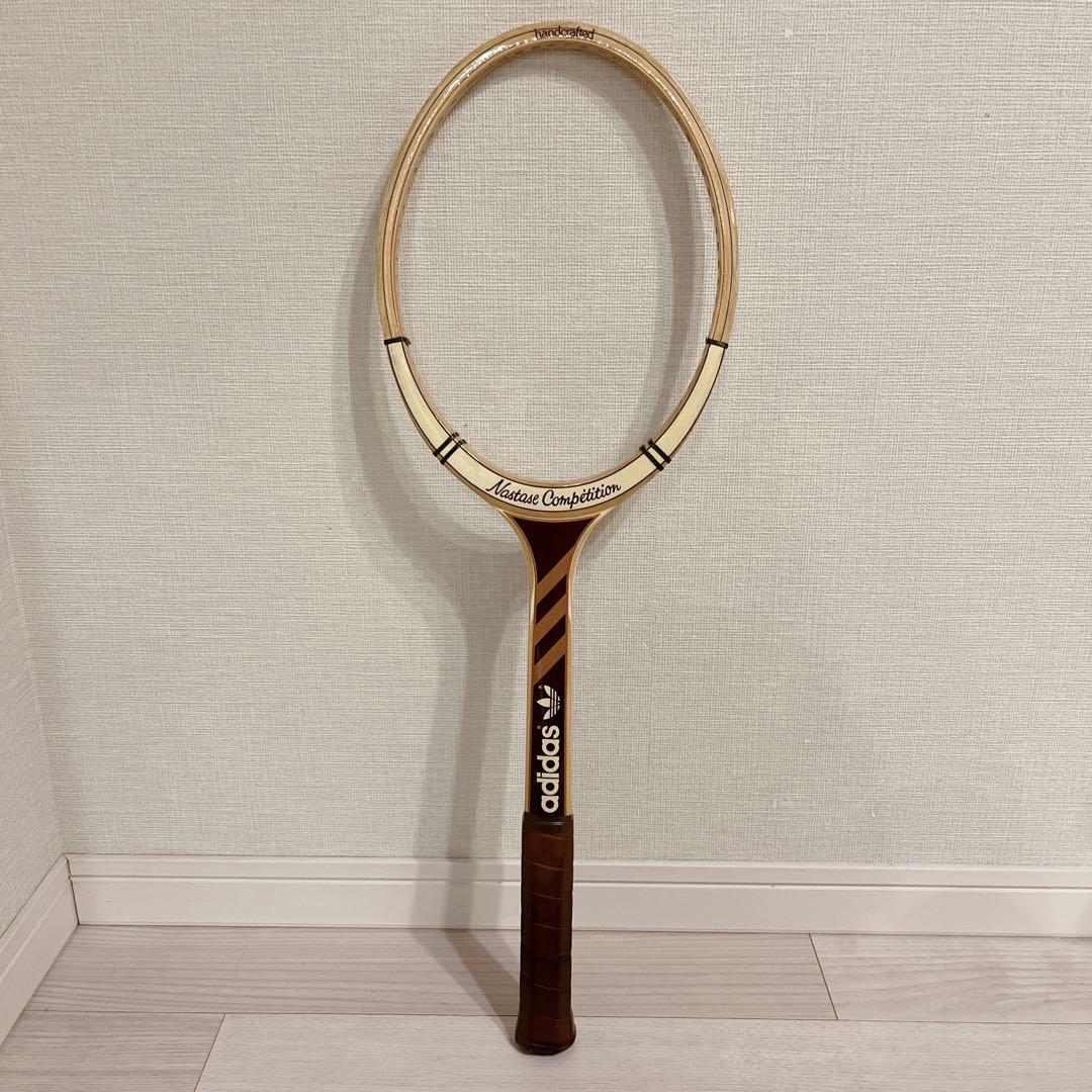 希少 70s アディダス ナスターゼ ウッドラケット ベルギー製 ハンドクラフト