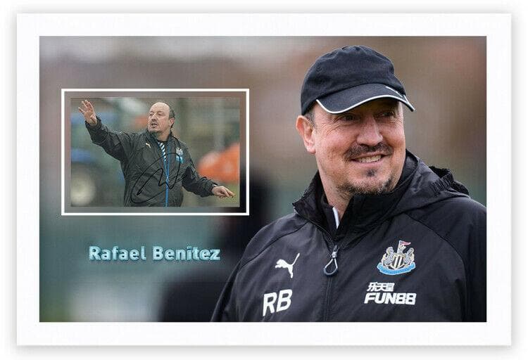 直筆サイン入り写真 ラファエル・ベニテス ニューカッスルFC SA鑑定済