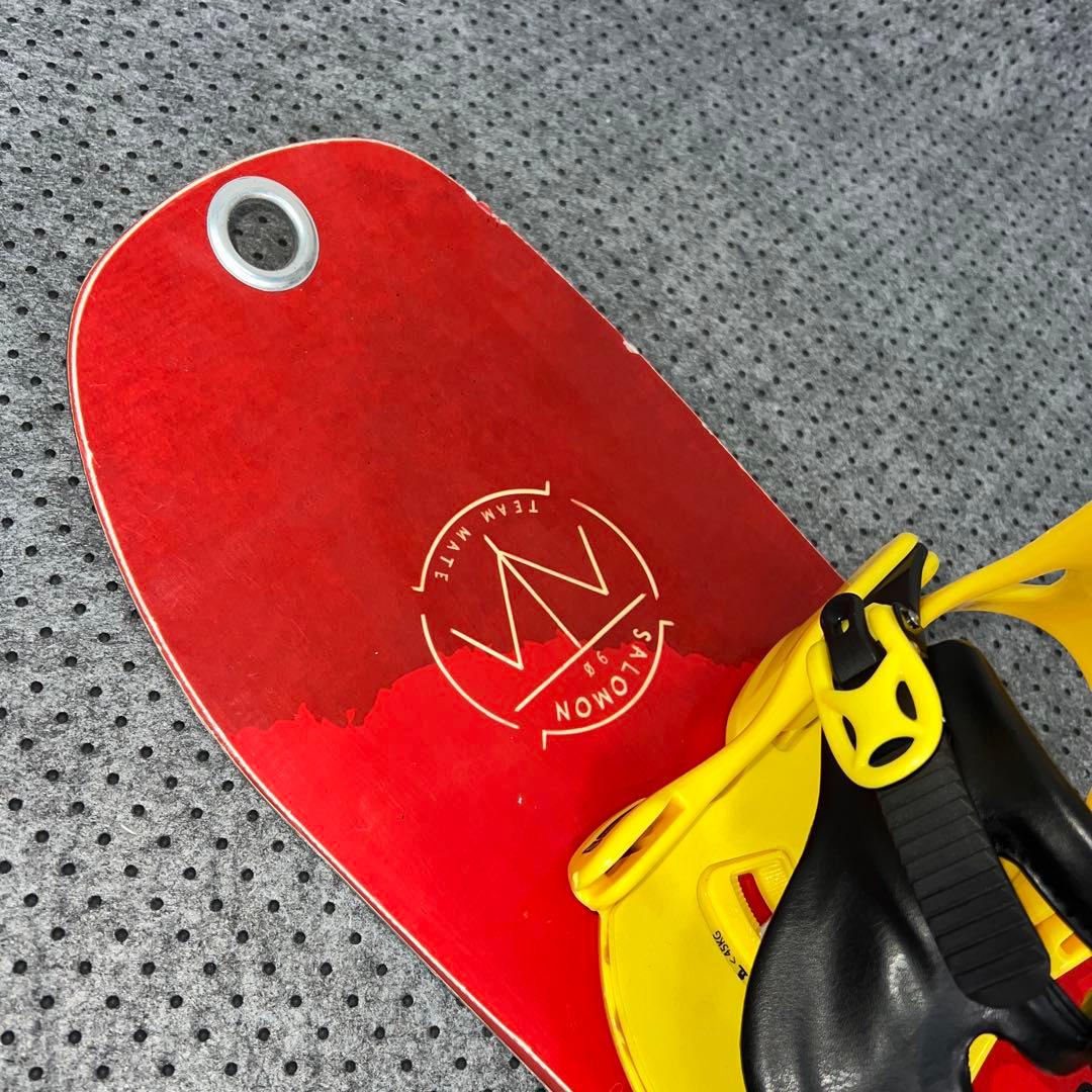 5回使用 キッズスノーボード SALOMON 90cm×バイン×ベルクロブーツ