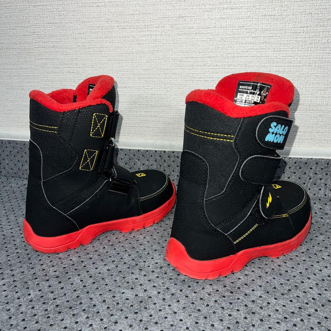 5回使用 キッズスノーボード SALOMON 90cm×バイン×ベルクロブーツ