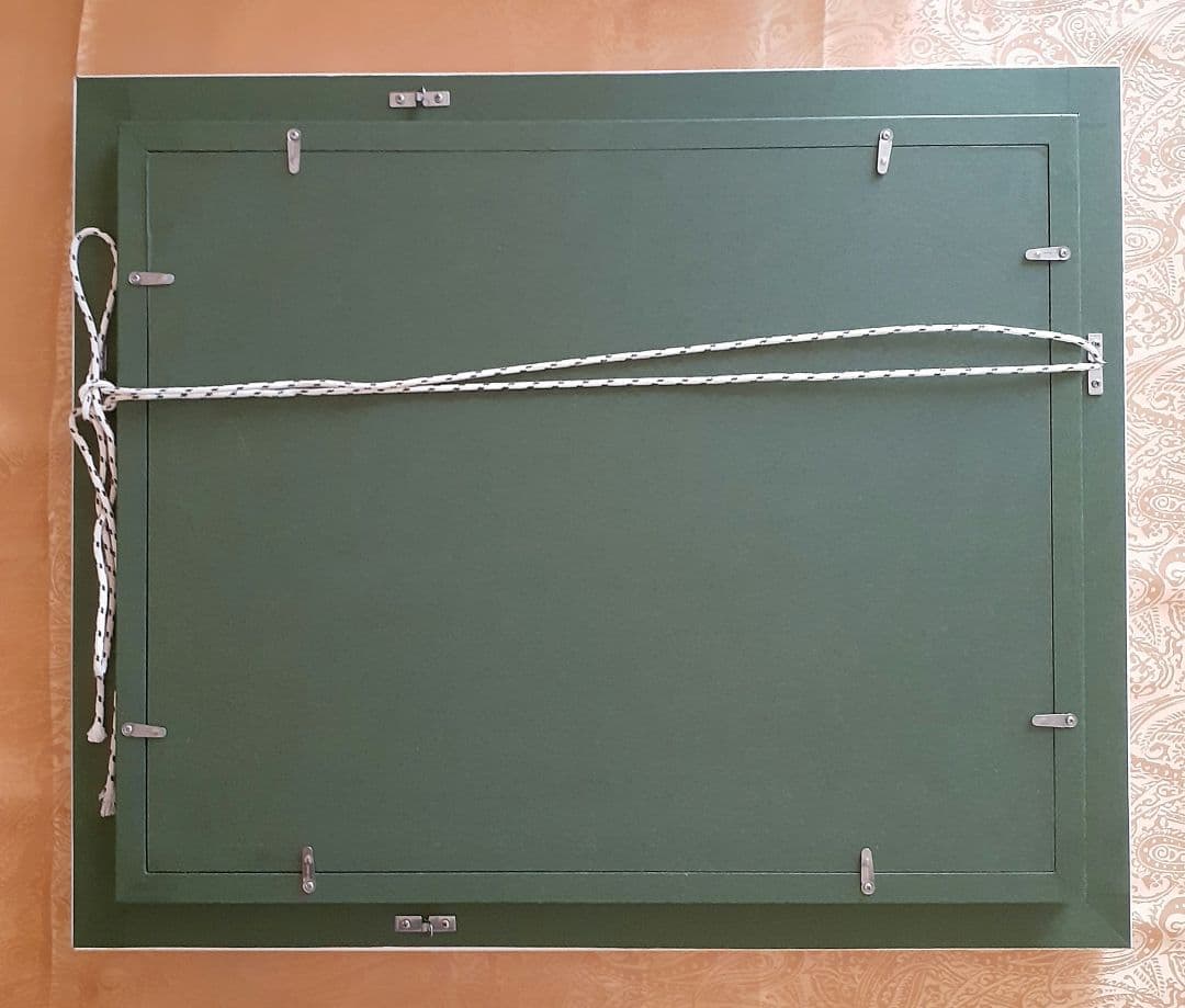 油絵　額縁入り「　シャチ　」　サイズF6