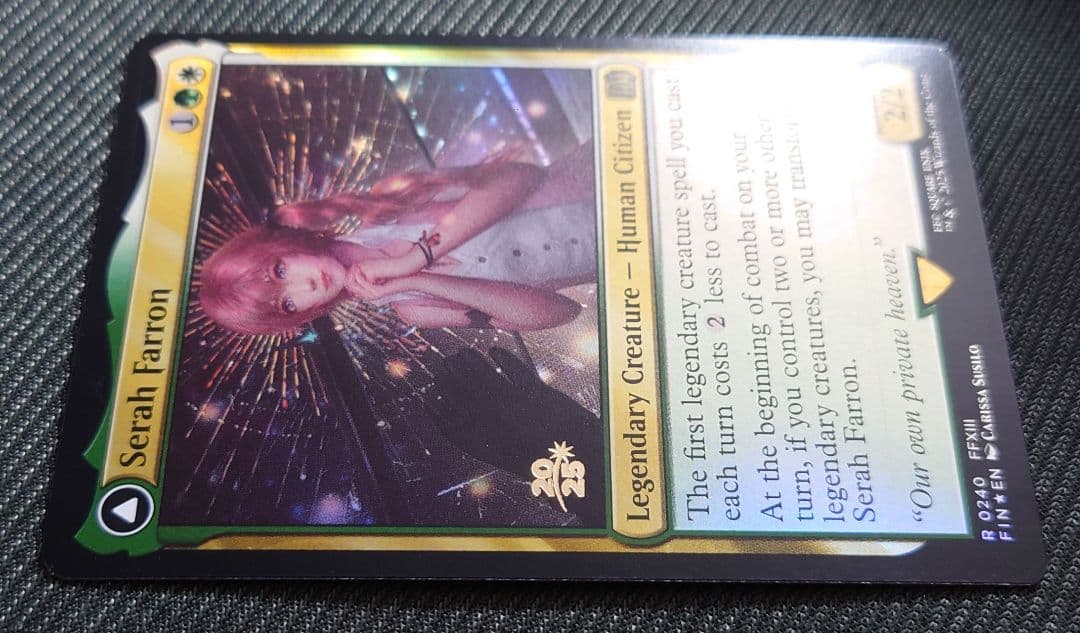 mtg 稀少エラー 反転ホロ セラ・ファロン 金箔 プレリリース プロモ fin