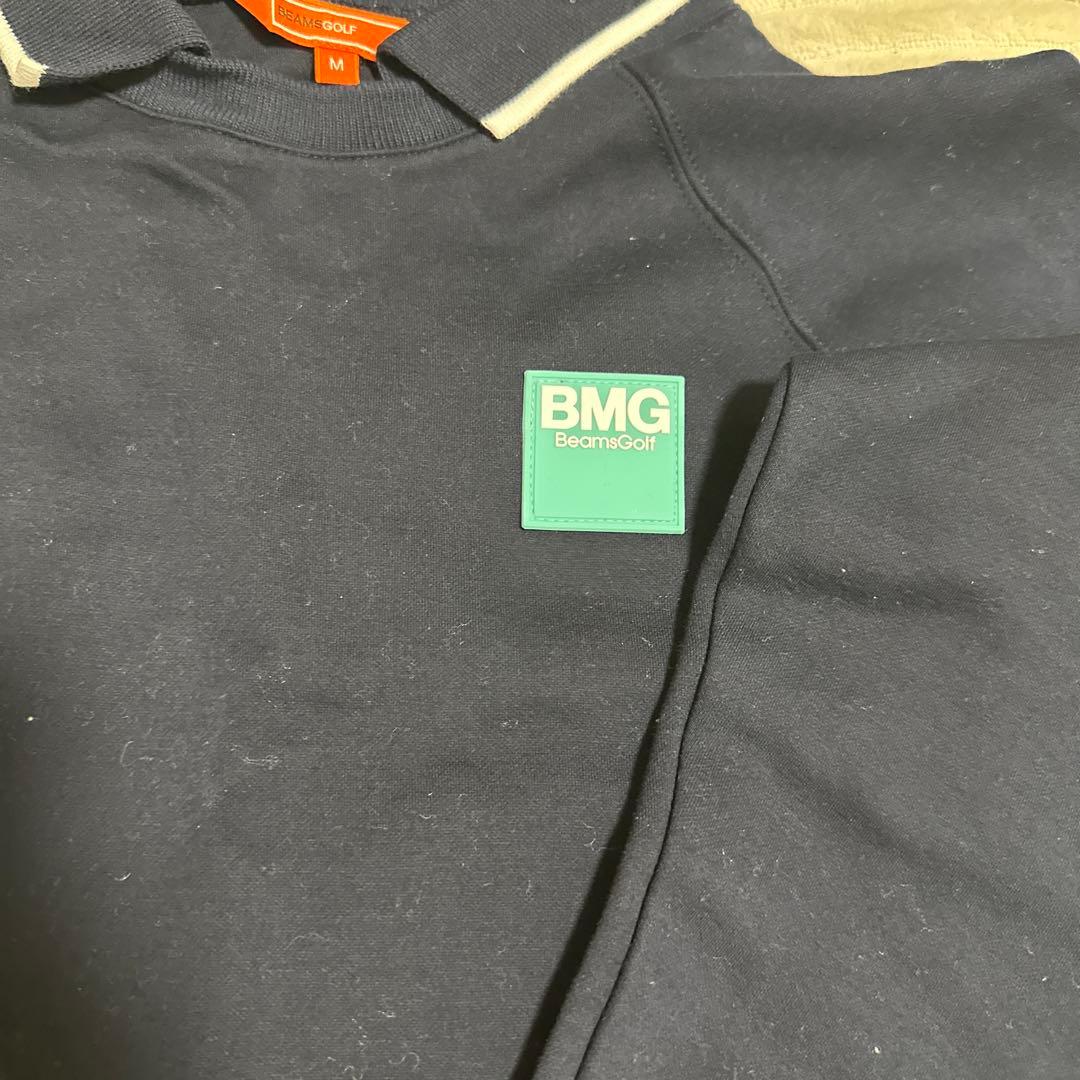 ビームスゴルフ 長袖 襟付 スウェットトレーナー ネイビー系 M