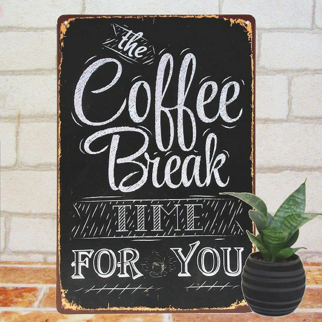 デザイン看板 A4】コーヒーbr★ポスター小物インテリア雑貨ブリキ看板カフェ喫茶