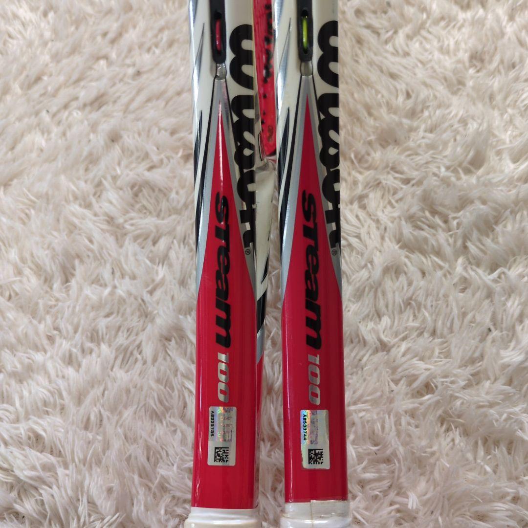 Wilson Steam 100 295g テニスラケット 2本セット