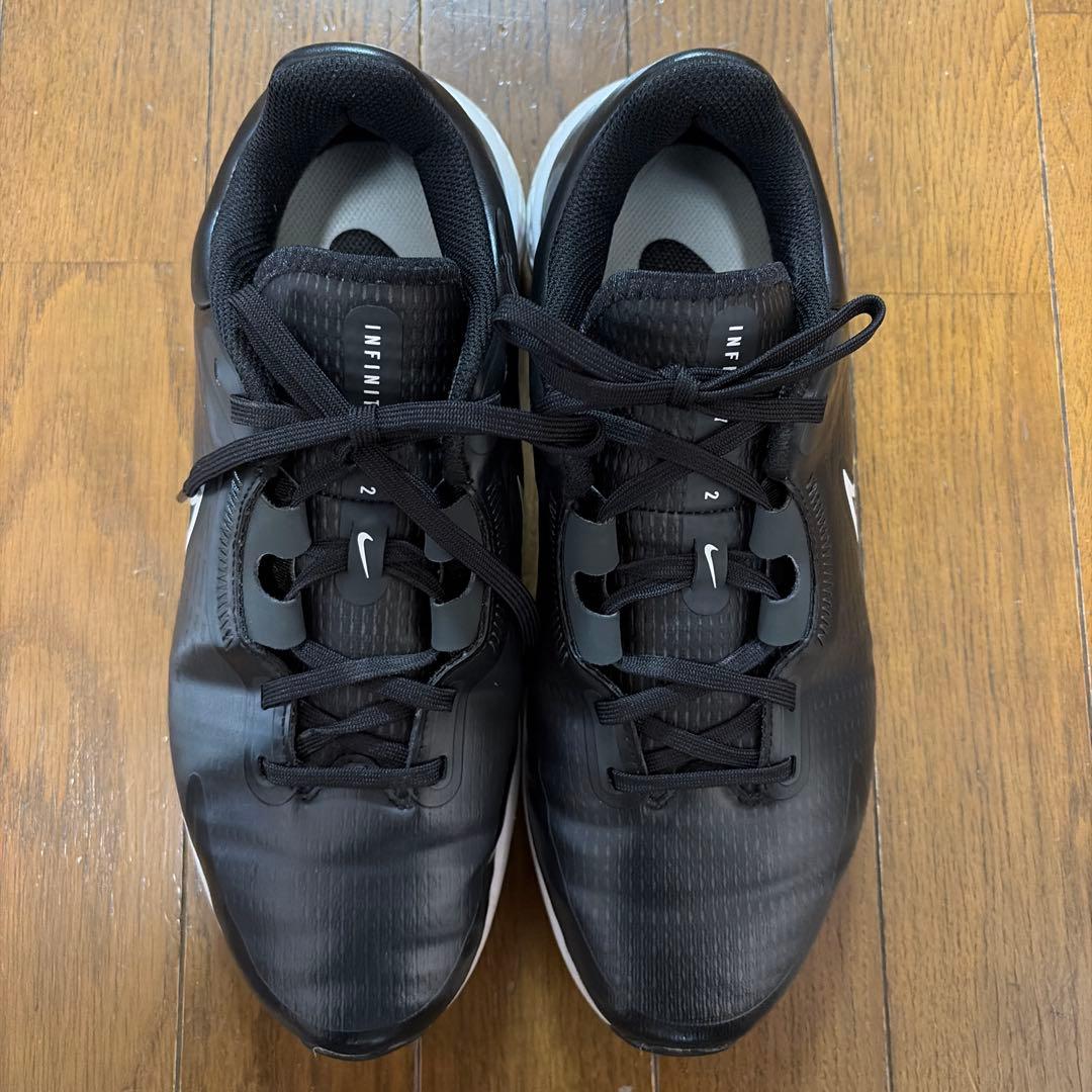 【中古美品】NIKEGOLF INFINITY PRO 2 ブラック系27.5㎝