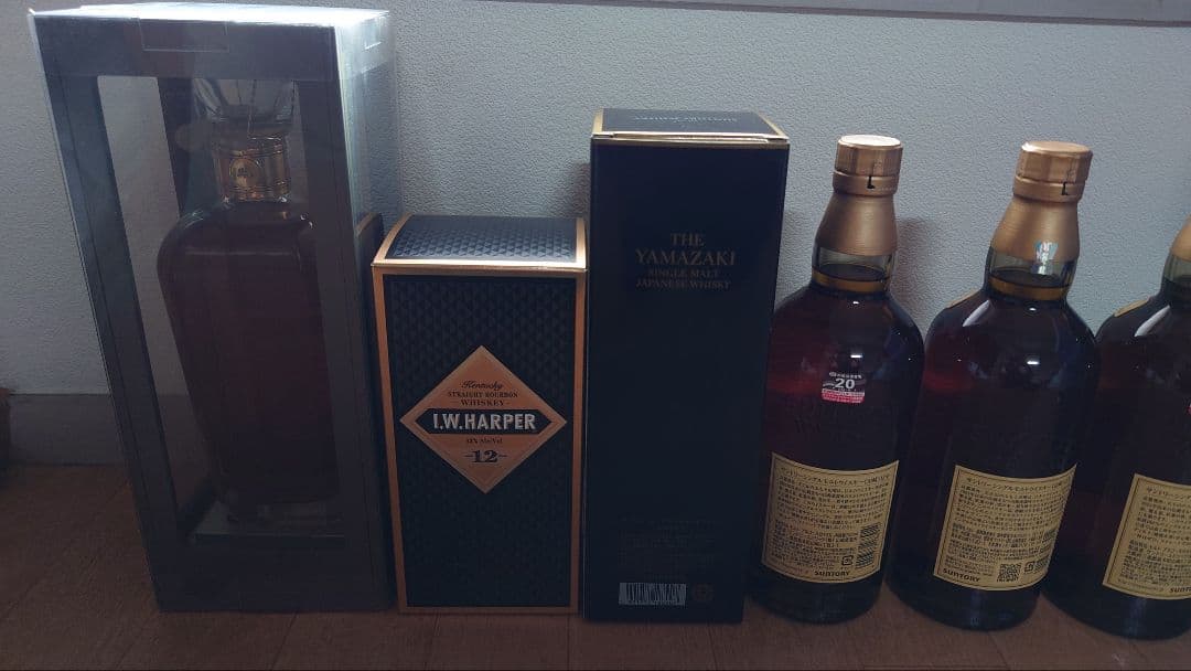 未開栓：山崎18年・12年・IWハーパー12年・REVOLUCION計6本セット