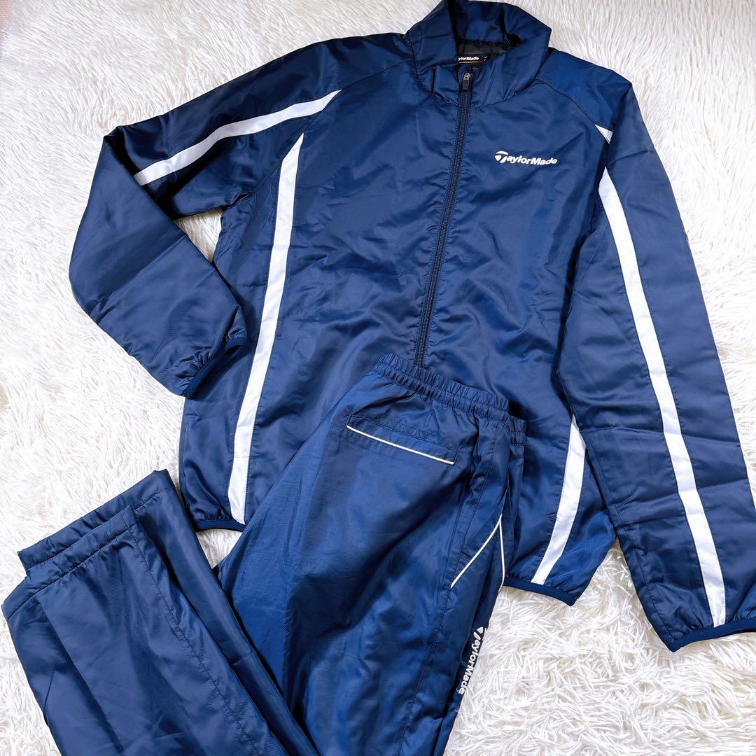 【美品⭐️メンズL】テーラーメイド　中綿ジャケットパンツ　ゴルフ　紺　セットアップ