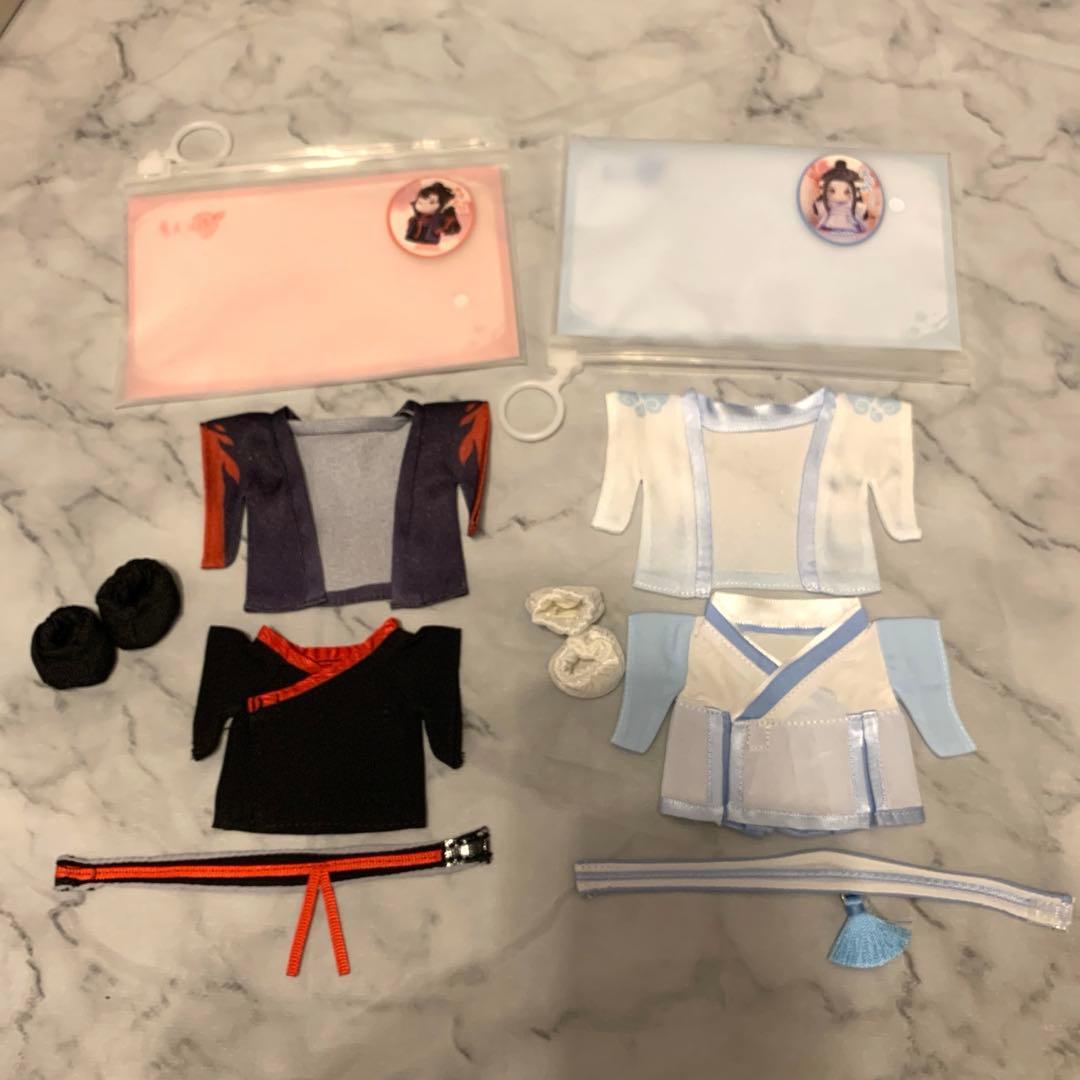 魔道祖師 KAZE ぬいぐるみ 10cm 骨なし 奶呼呼 魏無羡 藍忘機