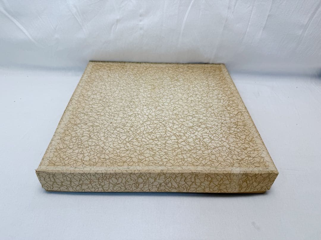 未使用 茶道具 黒塗 螺鈿細工 青貝 八卦盆 丸盆 茶器 元箱