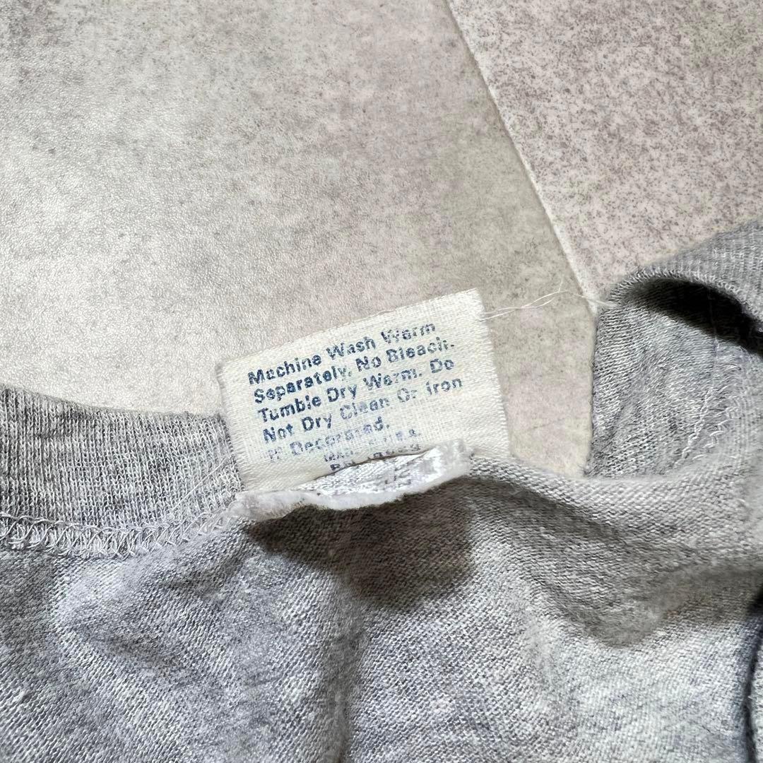 80s 初頭 Illinois フットボールT XL グレー USA製