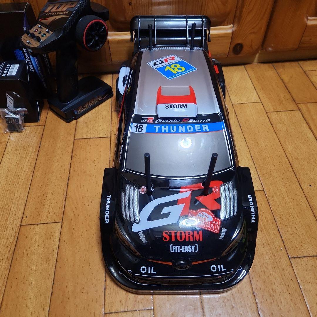 タミヤ ドリフト ラジコン フルセット　TT01　　黒　ラリー　ボディ　tt02