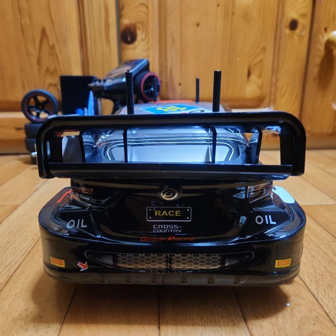 タミヤ ドリフト ラジコン フルセット　TT01　　黒　ラリー　ボディ　tt02