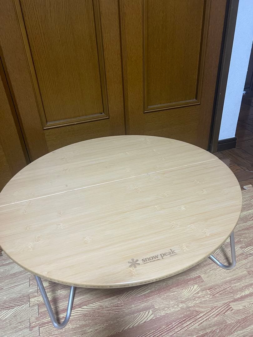 廃盤美品！スノーピーク  peakワンアクションちゃぶ台竹 S