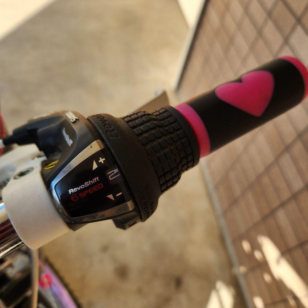 【22インチ】【送料込み】【たのメル便使用】 子供用 自転車 女の子 6段変速